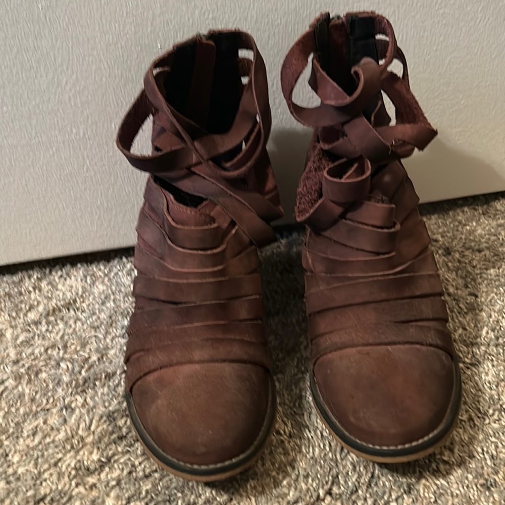 Brown Heeled Boots